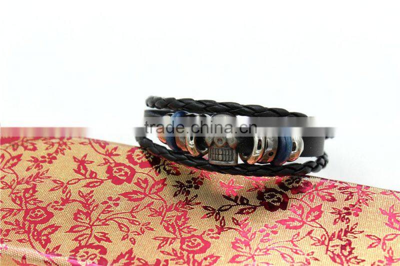 Fashionable Retro Style hot selling Leather bracelet