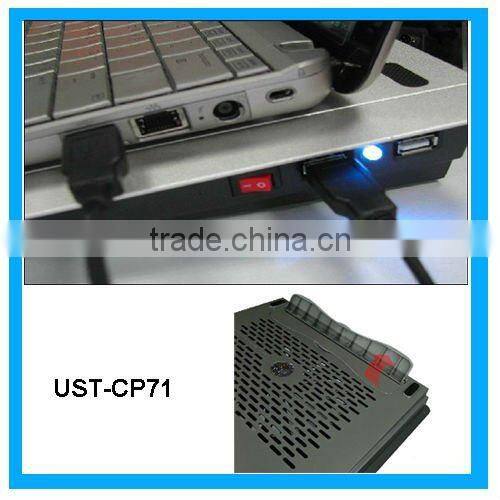 laptop cooling pad with 4 port usb hub