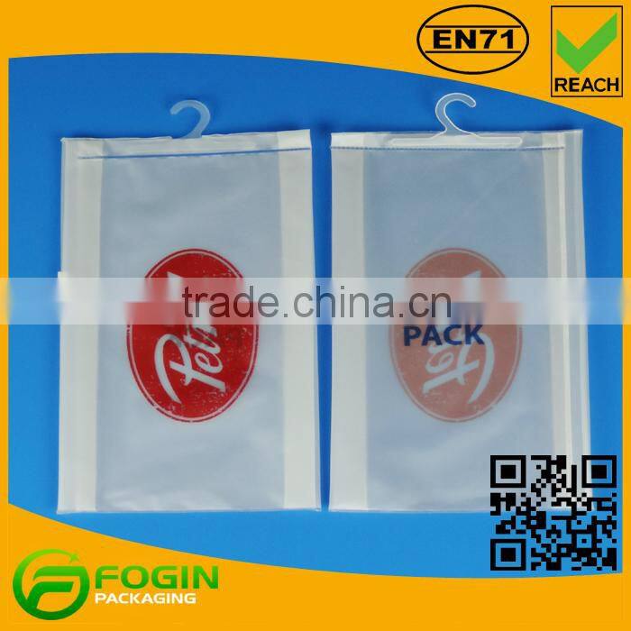pvc clothing bag with zipper