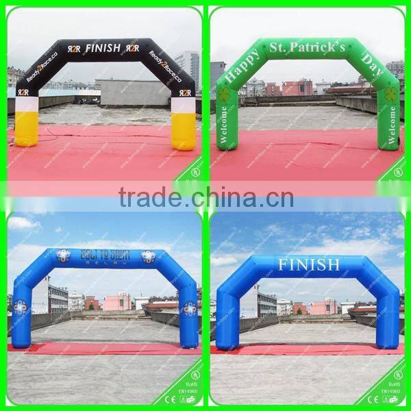 Customized color and size inflatable archway