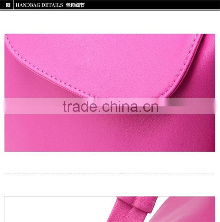 Low cost pu hand carry bag women leather handle crossdody sling bags