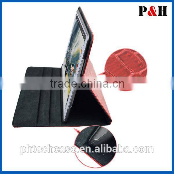 Super cool croco leather case for ipad mini with stand function , leather cover