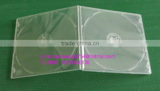 pp cd case clear single or double with clear film