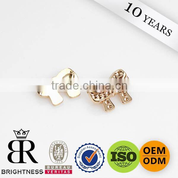 High quality metal embossed logo metal logo badge metal engraved tag