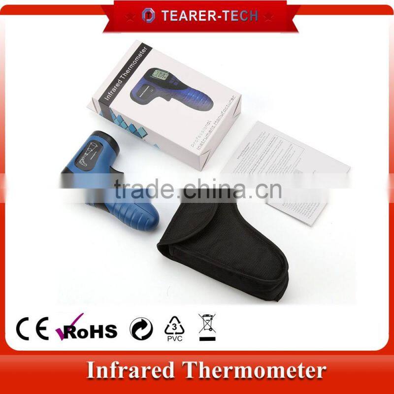 Adjustable Emissivity 0.1~1.0 Non-Contact Infrared ( IR)Thermometer -58 to 1022F Temperature Gun 12:1 w/ Laser Sight