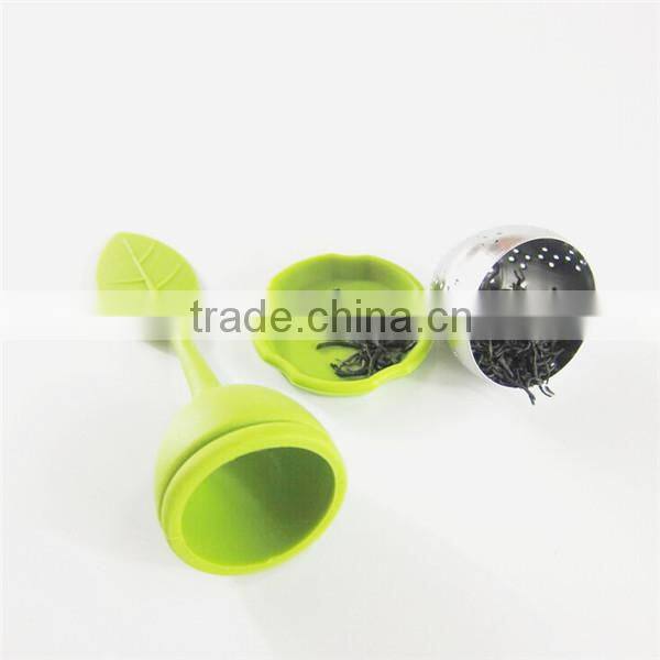 Funky style silicone plastic tea strainers