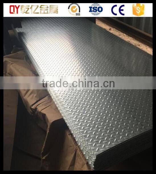 2016 Galvanized checkered steel plate factory direct sale hot selling factory price
