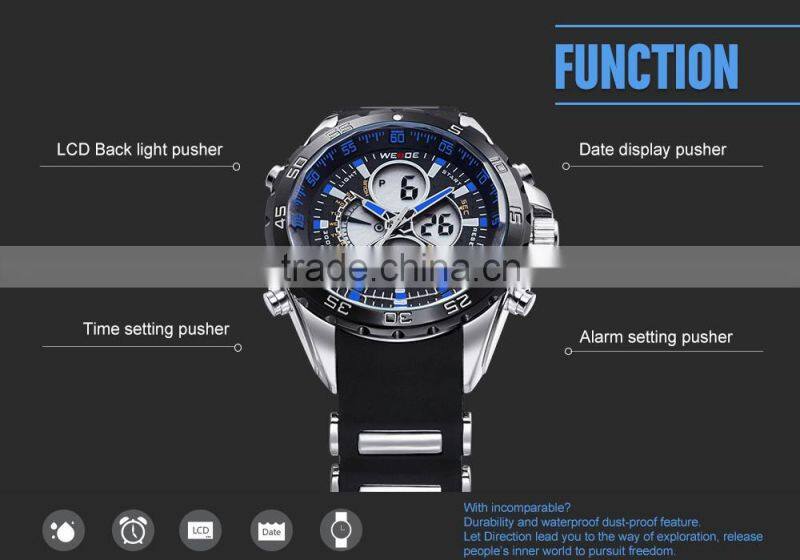 Guangzhou WEIDE scratch resistant smart watch stainless steel ladies digital watches