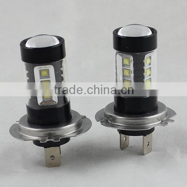 Car H7 OSRAM LED Fog Light 80W 16leds SMD Auto Led Daytime Running Lights Fog Lamp 360 Degree DRL Bulbs DC12V~24V LEDS