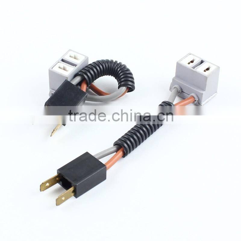 male female h7 ceramic lamp base adapter plug led h7 headlight bulb holder