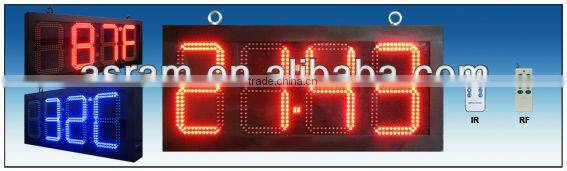 Outdoor led electronic scoreboard,led digital scoreboard/led perimeter digital clock display/Shenzhen led glow board