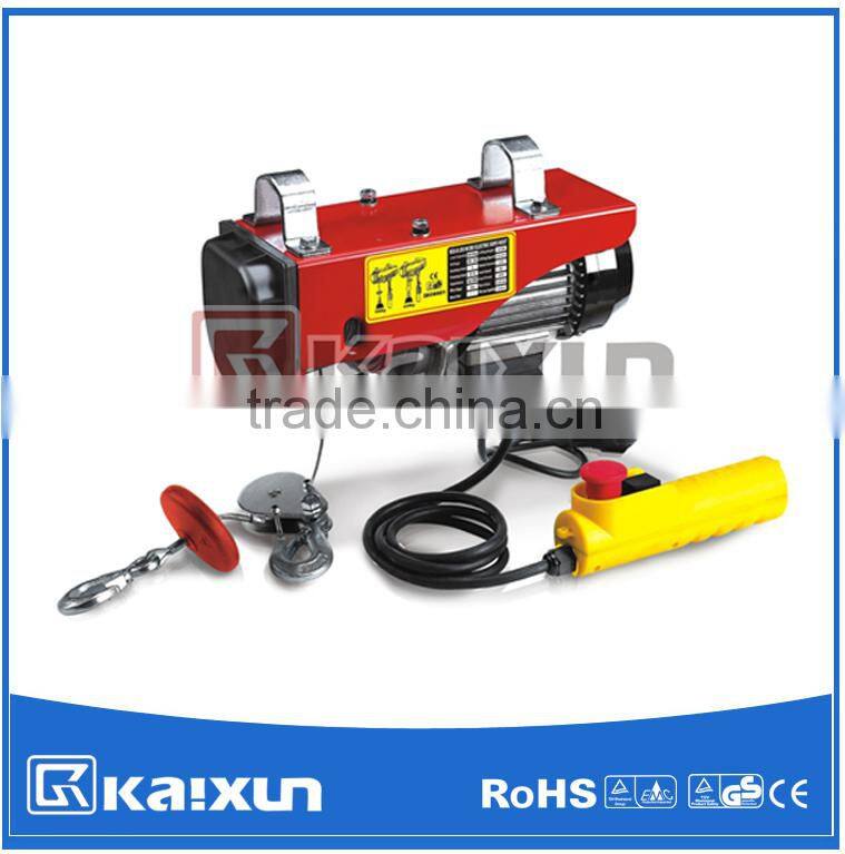 wire rope electric hoist 200~990kgs with upper and down limit device