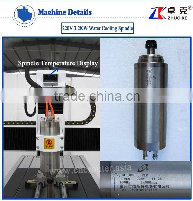 Unique Design 4 Axis Advertising CNC Engraving Machine ZK-6090 With 200MM Z-Axis