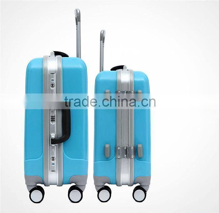 Low MOQ ABS 20"24"28" universal wheels travel luggage,luggage trolley bags,luggage trolley