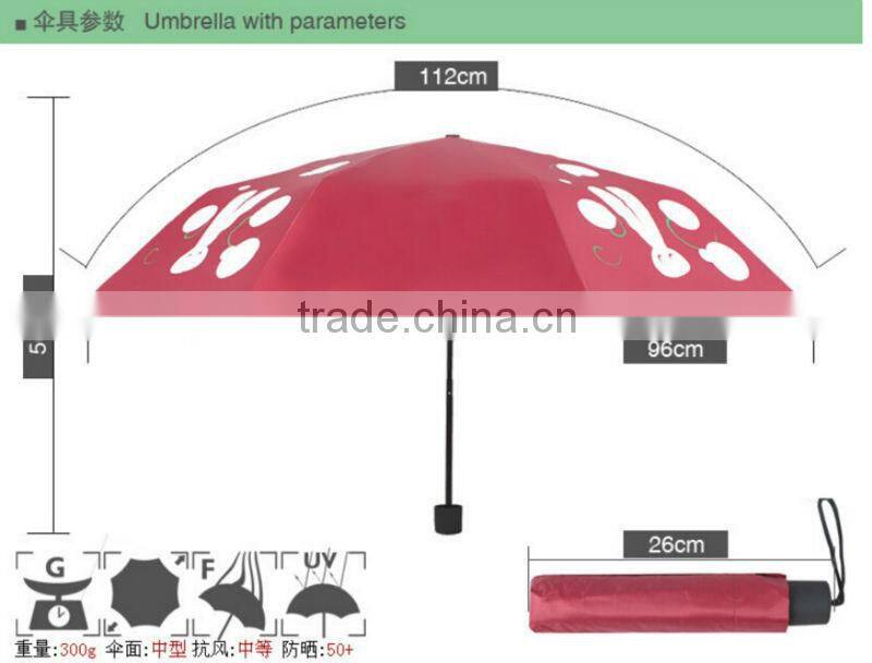 new creative magic umbrella Sun Protection umbrella colour changing umbrella Folding Umbrella