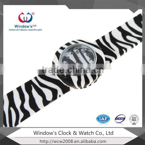 China Watch Factory Colorful Silicone Slap Watch