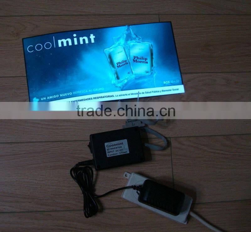 AC Power EL advertising poster / EL Poster / EL advertisment poster