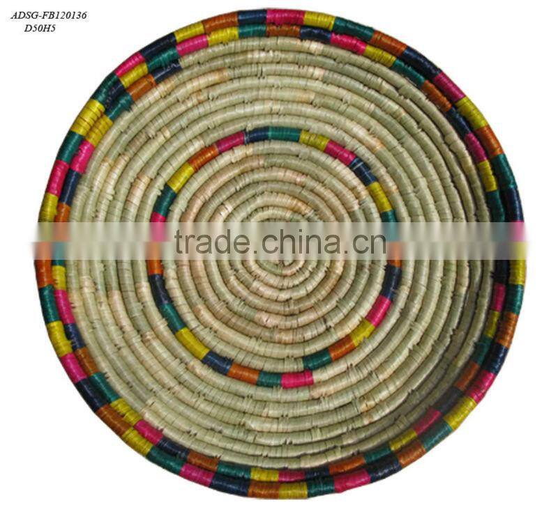 decorative seagrass wall hanging