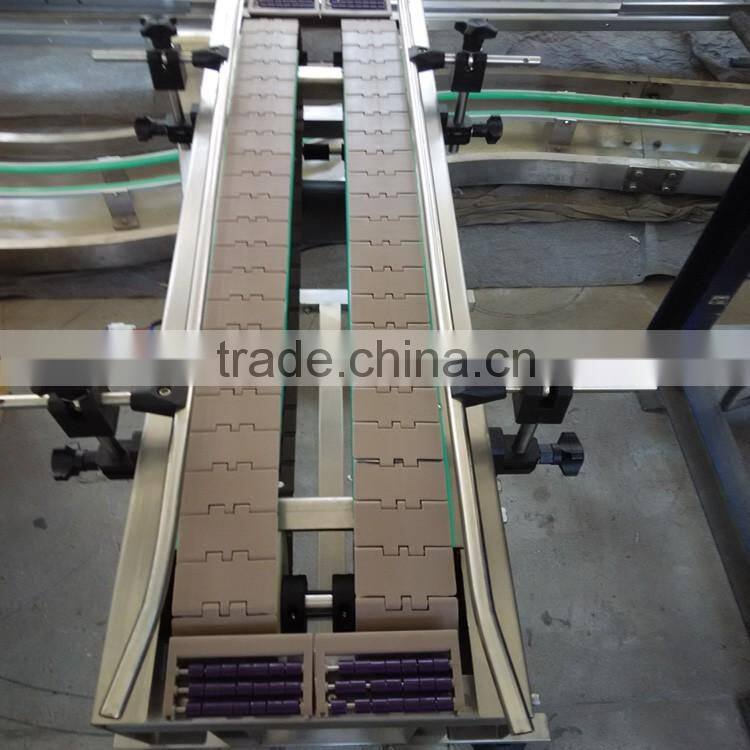 Plastic slat chain conveyor system for different industry