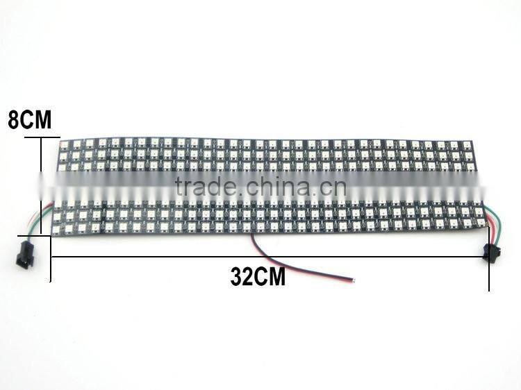 256pixels smd 5050 rgb ws2812b led dot matrix