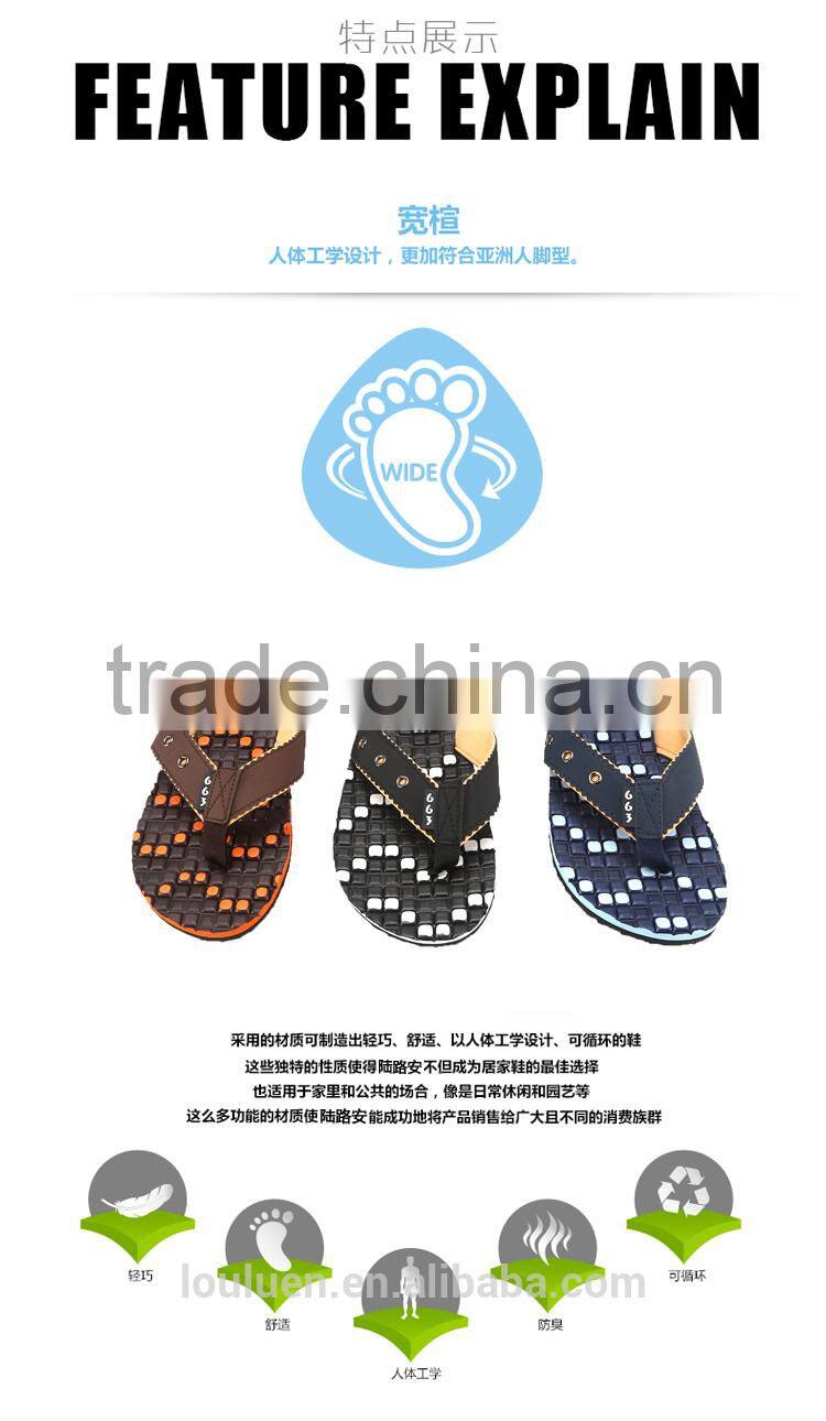663 LOULUEN New Design Popular Men Sewing Slippers Beach Slippers