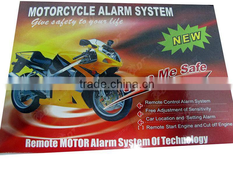 Two way alarm system motorcycle, Waterproof Motorcycle alarm system