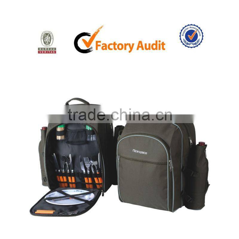 Insulated Cute picnic backpack for 2 people