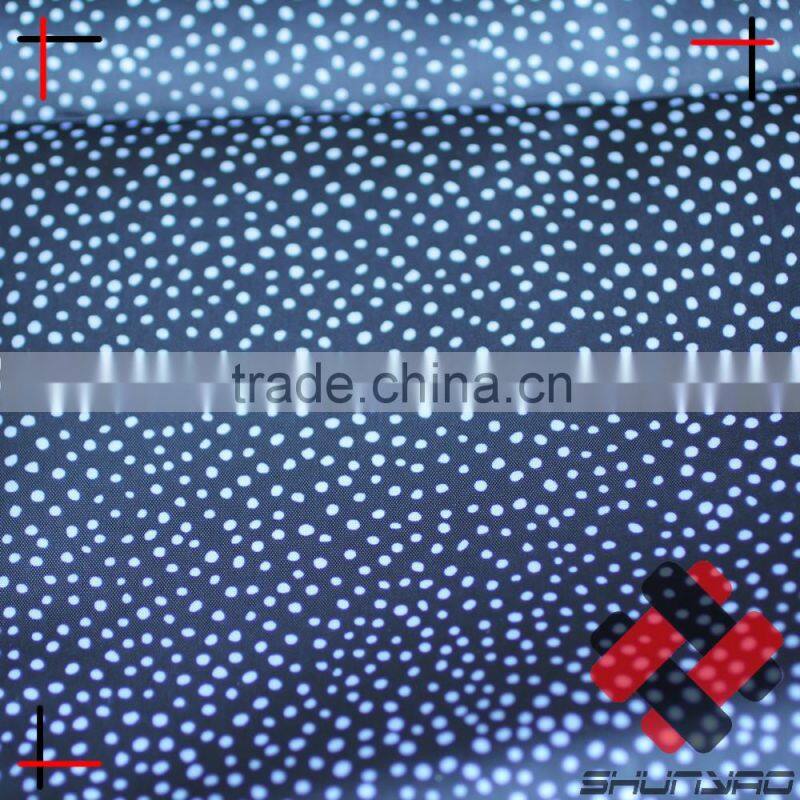 190T Polyester taffeta with snow dot printing lining