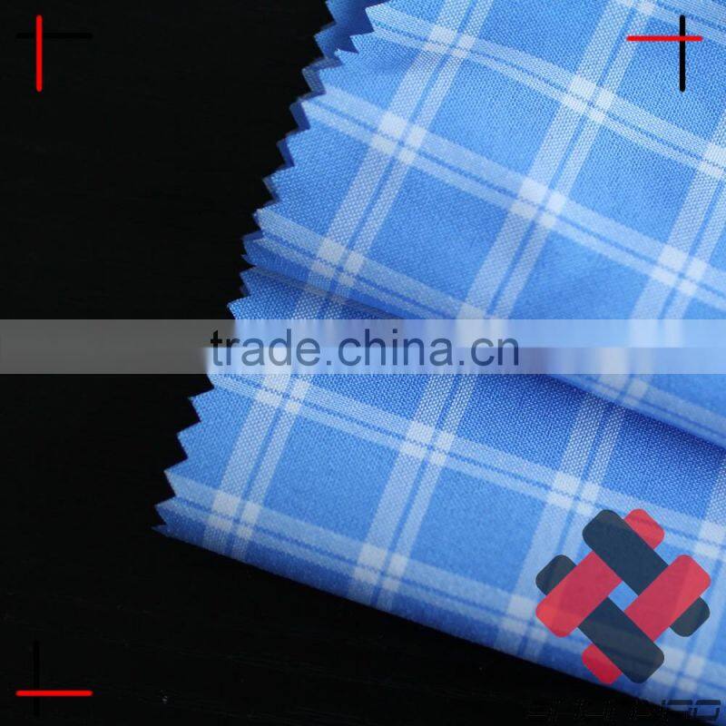 Anti UV polyester yarn dyed plaid fabric for shirt