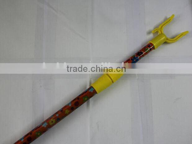 Telescopic cover metal handle with Cloth hanger fork in high quanlity