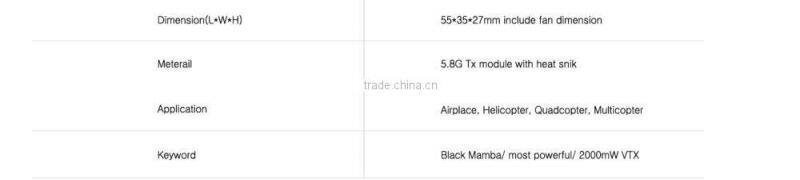 G2856 5.8Ghz 2W 40ch long range powerful fpv wireless AV transmitter FPV sender Flysight Black Mamba TX5820 V2