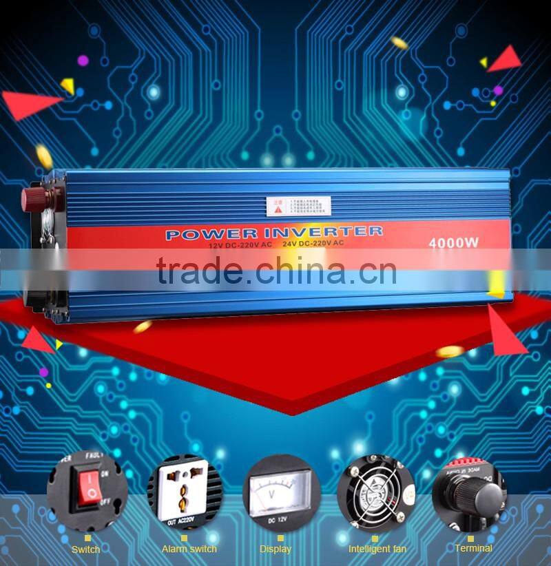 High frequency off grid 12v 220v 4000w sun solar systems inverters & converters