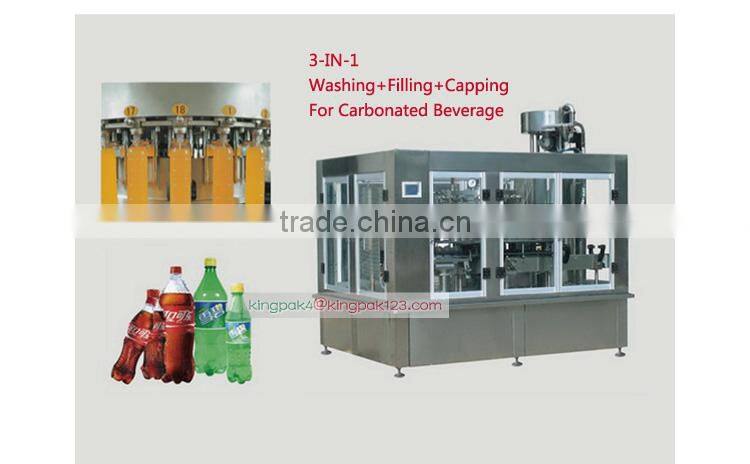 3-IN-1 Pure Water And Mineral Water And Carbonated Drink Filling Machine