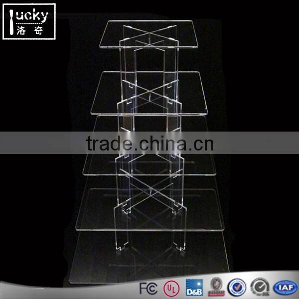 5/6 layer square wedding *party cake display rack custom shape cupcake display stand