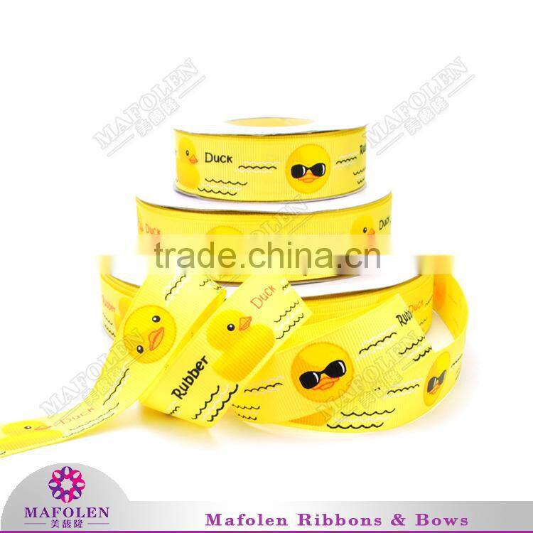Popular new design competitive price cartoon grosgrain printed ribbon