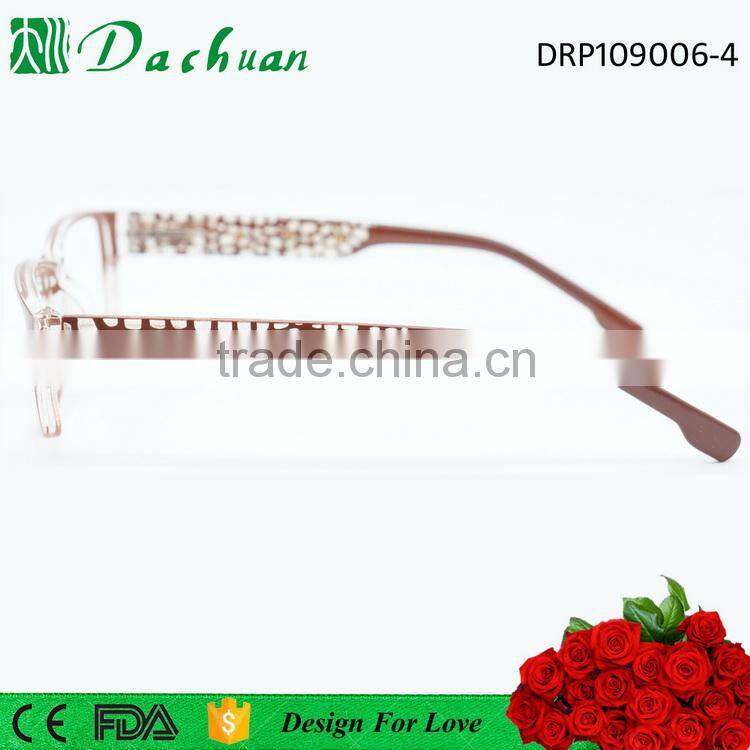2016 top sale computer reading glasses,diamond and laser pattern legend computer reading eyewear