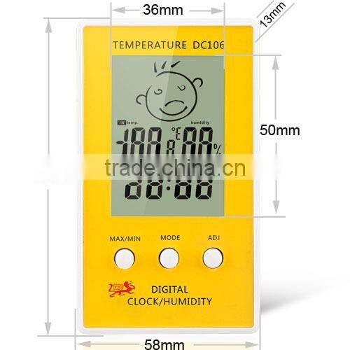 desktop clock with thermometer