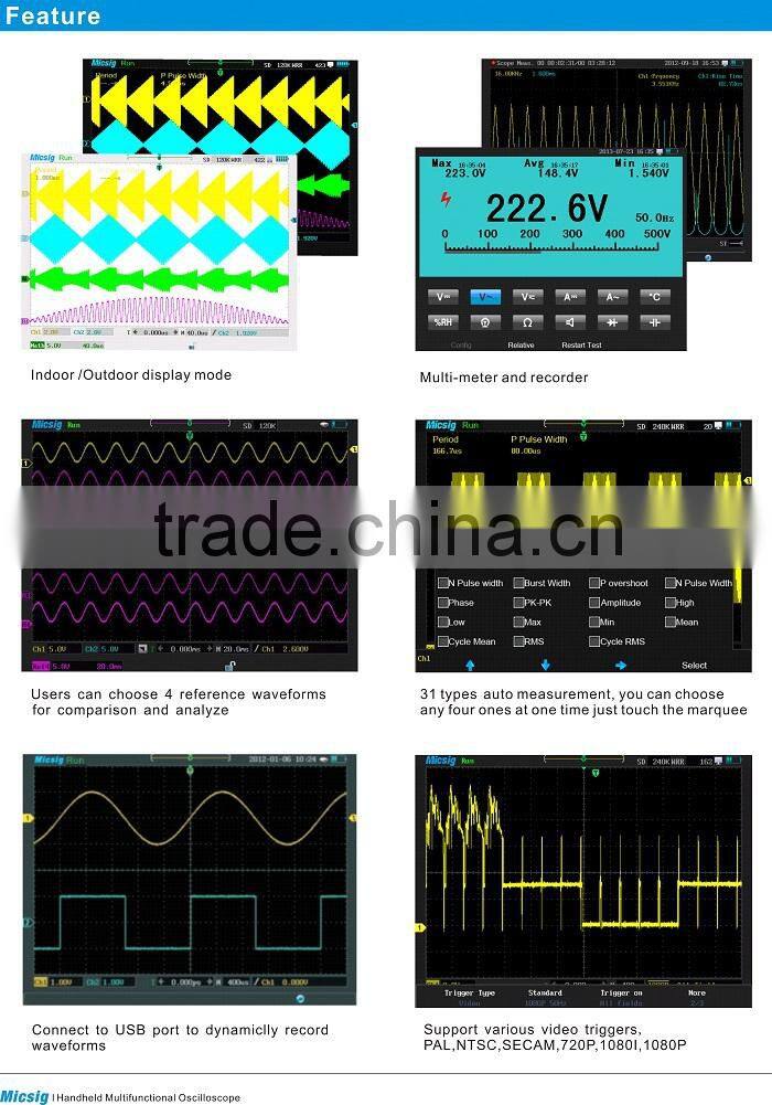 Micsig MS320IThandheld digital storage oscilloscope portable for automotive