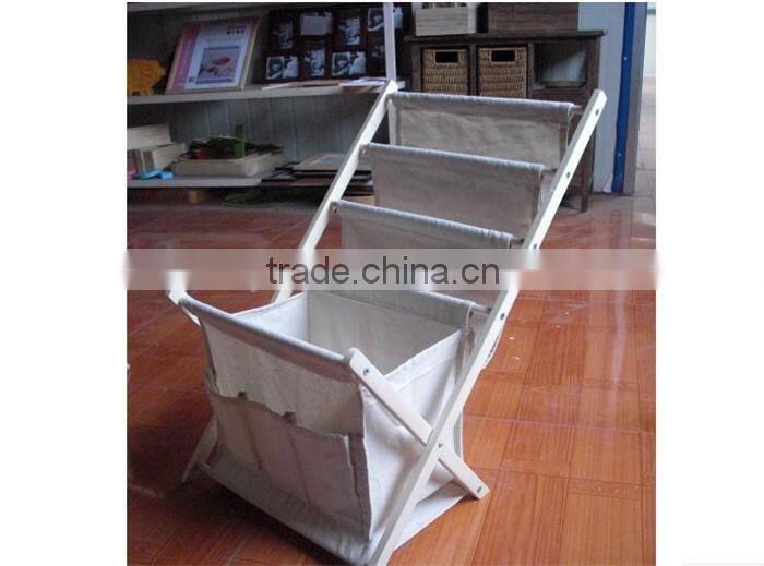 New style multi tiers folding wooden sundry storage rack