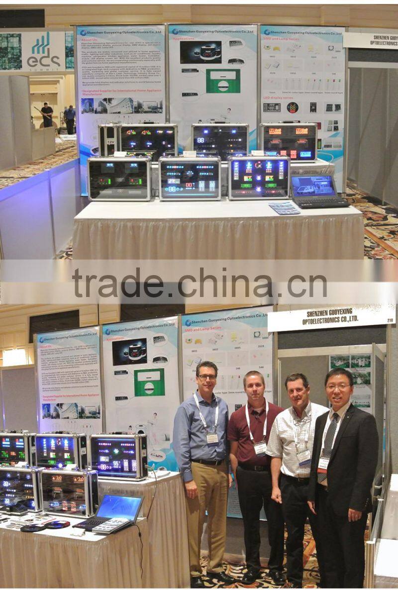 White emitting color led display digit 7 segment for indoor control use black surface 1 digit