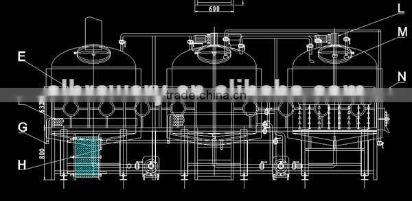 1000l micro beer brewery equipment for fresh cerveza