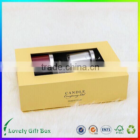 China factory recyclable yellow package box with high quality