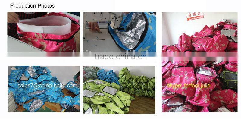 Folding shopping basket with cooling function