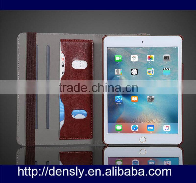New 2015 Folded ptotective case for ipad mini 4 360 Degree Rotating stand leather case For Apple iPad mini 4