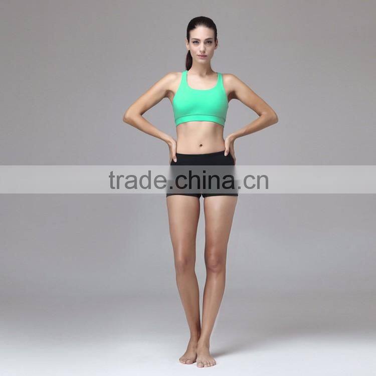 2016 Summer Nylon Spandex Dry Fit Wear Women Gym Sports Workout Shorts