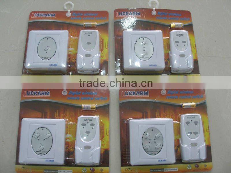 Three Way Digital Wireless Remote Control Light Switch