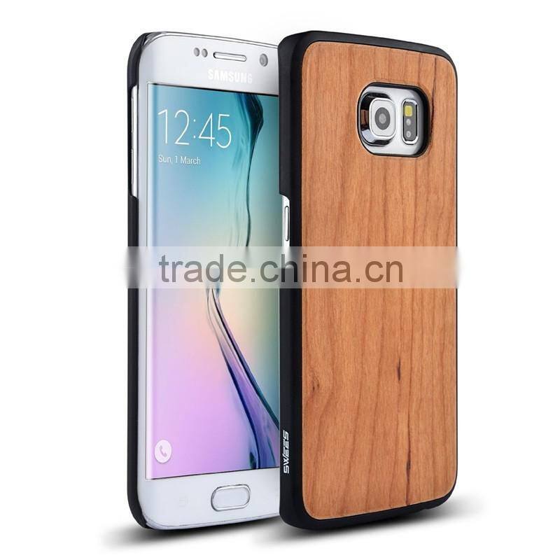 Classic Model PC+ Cherry Wood Cover For Galaxy S6 Edge Plus Case For Samsung S6 Edge Housing for S6 Edge case