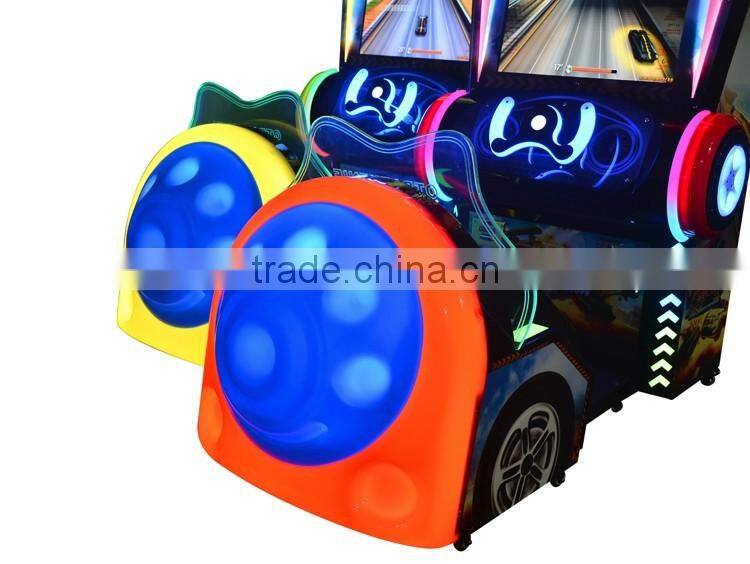 Amusement park kids rids simulator transformer car racing game machine