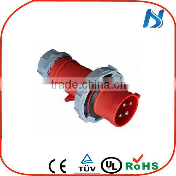 CE Approval IP67 125A 3 Pin Industrial Plug and Socket with International Standard