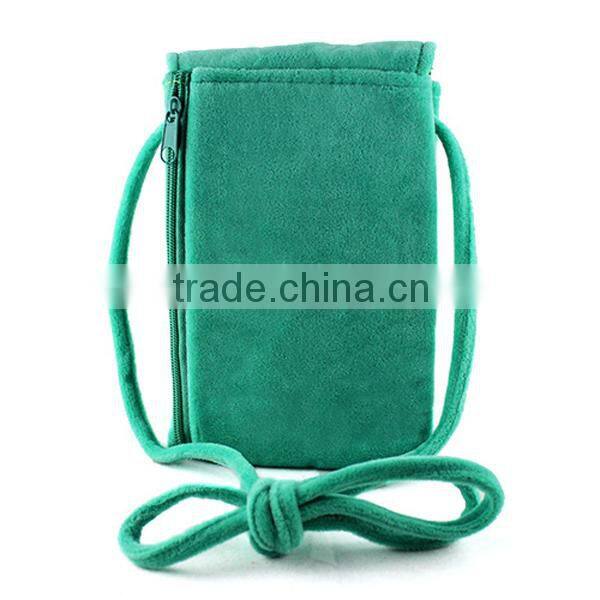 Mix designs wholesale plush cute cartoon kids mobile hanging pouch